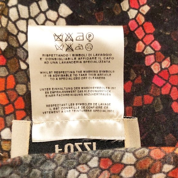 New Fuzzi Gaultier Jersey Kimono Cardigan Jacket Stretch Jersey Drape Top Print - Picture 6 of 8